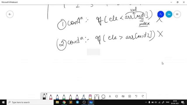 Searching an element in a sorted array (Ternary Search) | Problem of the day смотреть онлайн
