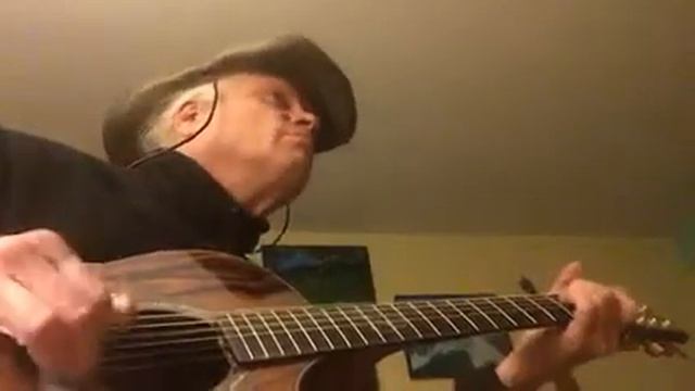 "Sliding Delta" country blues fingerpicking on Ibanez EW50CBENT смотреть онлайн