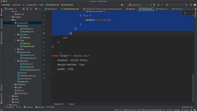 Development of a Browser-based Game #27: Laravel 8, React JS, TypeScript, collect data for fleets смотреть онлайн