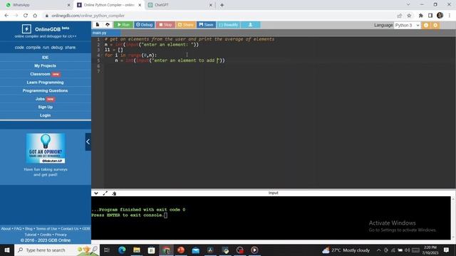 Finding Average value for the user input in python - Kannada | 2023 |DataDive смотреть онлайн