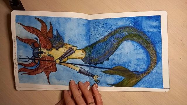 Листаю скетчбук для арт марафонов #sketchbooktour смотреть онлайн