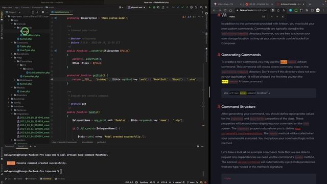 iSPA CMS 7.x - Laravel 9 migration & seed - create stub command auto generate Model file | Ep.0004 смотреть онлайн