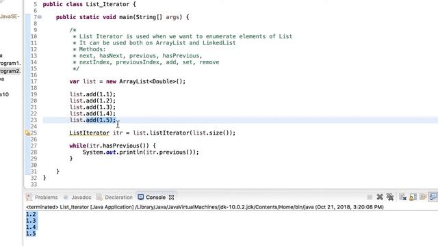 00062 List Iterator: Learn How to Code The Complete Core Java Programming Course смотреть онлайн