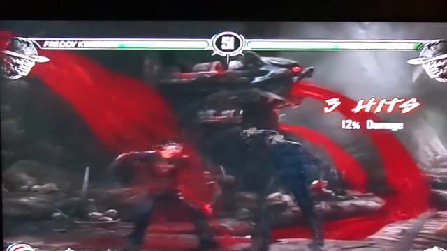 Blue Freddy Kruger Fatality Mortal Kombat 9 Xbox 360 смотреть онлайн