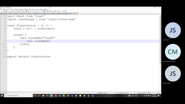 AWD1111 - Database Driven Website Development - Day #60 - Tuesday 11/15/2022 - React Review Part II смотреть онлайн