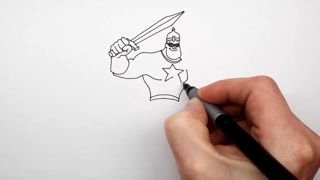 Как Нарисовать Солдата и Богатыря Супергероя на поздравление с 23 февраля смотреть онлайн