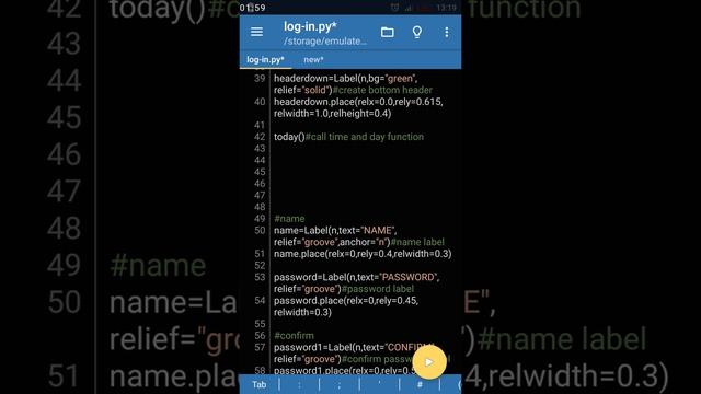 Advanced log in screen with python tkinter смотреть онлайн