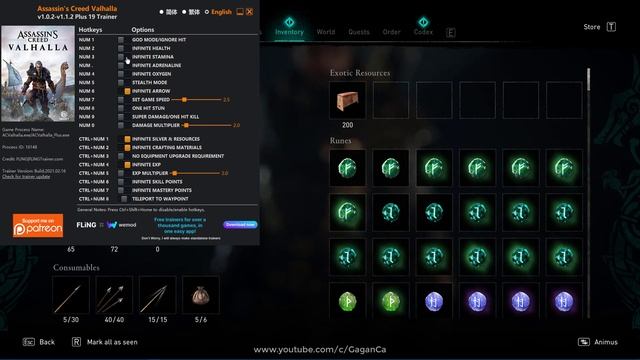 AC Valhalla V1.1.2 - PC Trainer смотреть онлайн