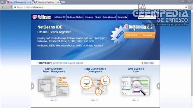 Curso Java Intermedio #1 | Instalar NetBeans (IDE) Entorno de Desarrollo Integrado смотреть онлайн