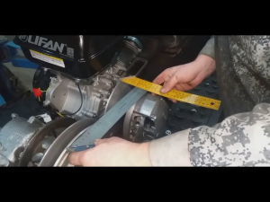 Установка двигателя Лифан на снегоход Буран