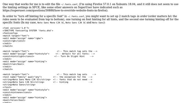 How can I turn off font hinting in Firefox, while leaving anti-aliasing on? смотреть онлайн