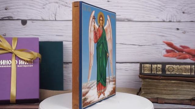 Рукописная икона Ангел Хранитель смотреть онлайн
