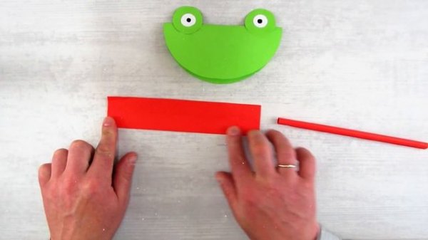 Бумажная лягушка с двигающемся языком  / Frosch-Origami-Zunge  / langue origami grenouille /