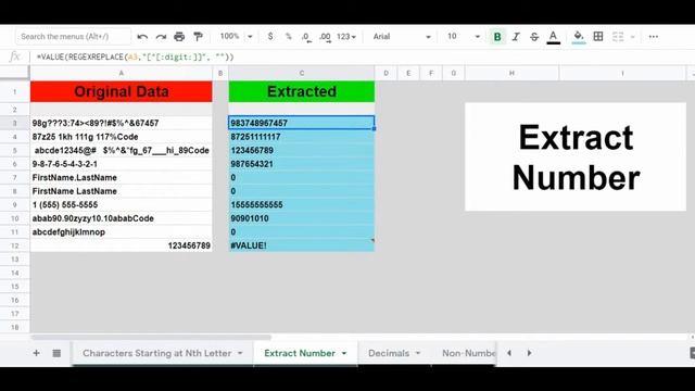 All the ways to extract text and numbers in Google Sheets смотреть онлайн