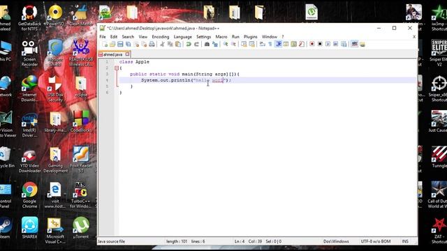 Java Urdu Programming Tutorial 2 Running a Java Program смотреть онлайн