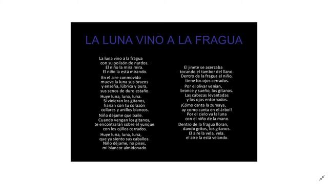 La luna vino a la fragua de Federico García Lorca. Dedicada a mi yaya Maleni смотреть онлайн