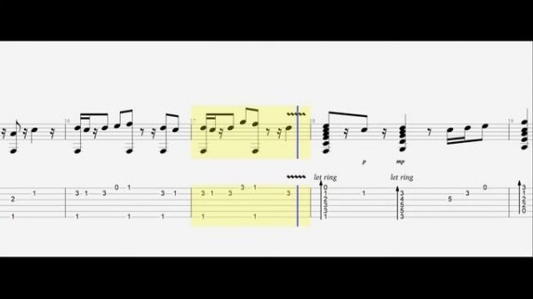 【Guitar TAB】- Sword Art Online OP 1