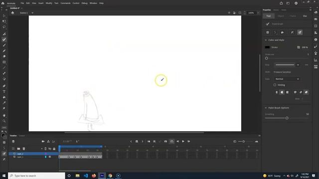 Adobe Animate Drawn with Interpolation Animation (basic) смотреть онлайн