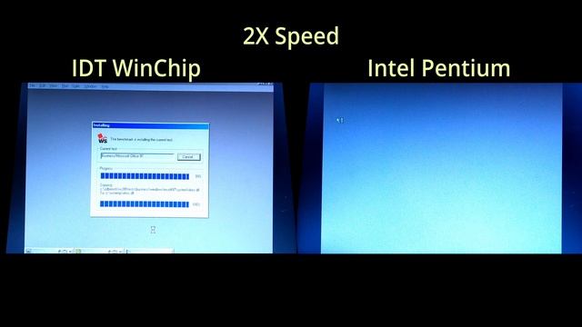 IDT WinChip at 100MHz vs Intel Pentium 100MHz. Socket 7 & Socket 3 100MHz (ish) challenge. смотреть онлайн