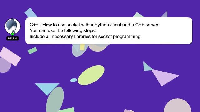 C++ : How to use socket with a Python client and a C++ server смотреть онлайн