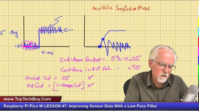 Raspberry Pi Pico W LESSON 47: Improving Sensor Data With a Low Pass Filter смотреть онлайн