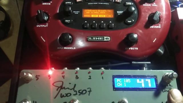 DIY Foot Midi controller Line 6 POD XT POD 2 2.0 POD X3 desktop смотреть онлайн