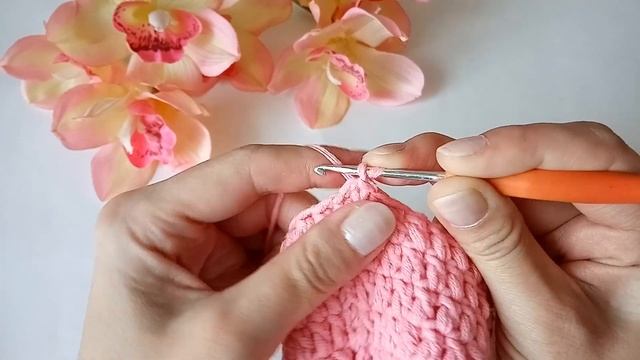 Незаметные столбики подъема при вязании крючком по кругу