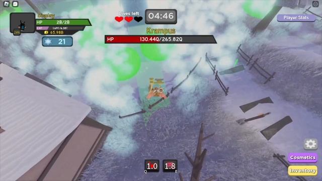 Soloing Krampus Roblox Dungeon Quest смотреть онлайн