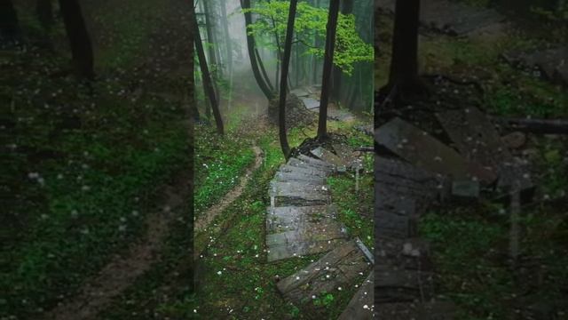 Расслабление под звук падающего дождя, лечебная медитация, сон #Shorts #228 смотреть онлайн