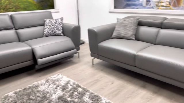 Natuzzi Editions Tranquillita C106 Light Grey Recliner Sofas Outlet Warehouse Showroom Leather смотреть онлайн