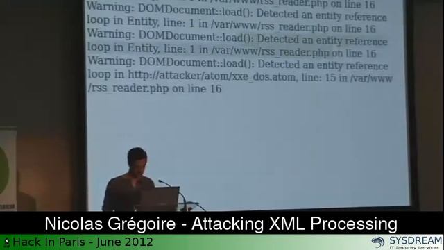 Nicolas Gregoire Attacking XML Processing смотреть онлайн