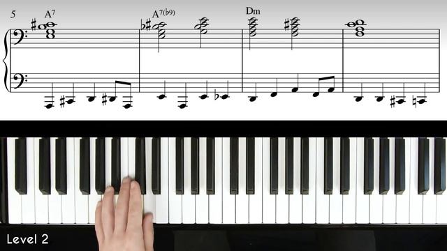 3 Levels of Walking Bass (All of Me) │Jazz Piano Lesson #54 смотреть онлайн