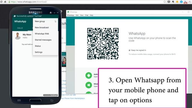 How to install Whatsapp Web on pc - (Malayalam) смотреть онлайн