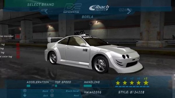 NFS Underground: How to make the Vortex Integra