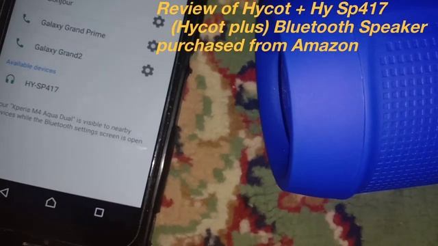 Review of Hycot + Hy Sp417 (Hycot Plus) Bluetooth speaker purchased from Amazon смотреть онлайн
