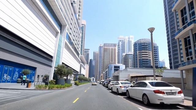 Dubai Drive 4K | Dubai Marina | Jumeirah Beach Residence | The Walk | United Arab Emirates ??