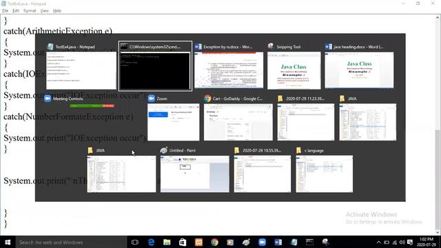 Java Exception Handling (class 3) смотреть онлайн