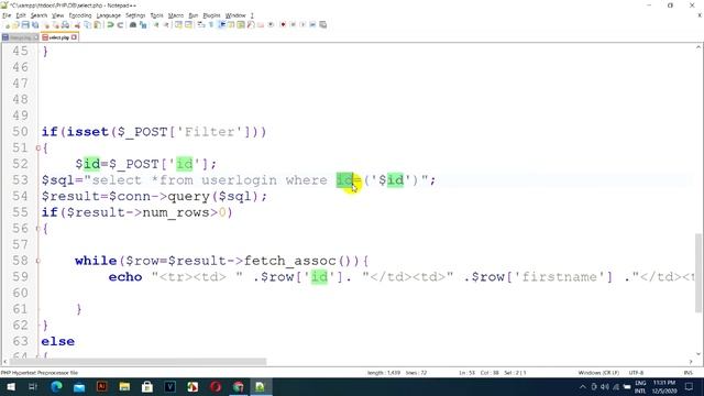 PHP: Filter Data MYSQL Using PHP смотреть онлайн