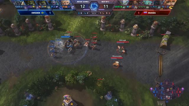 Nexus Games Europe - Group D Match 5 – Sweden vs. Russia - Game 3 смотреть онлайн