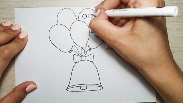 Школьный колокольчик /Рисунок на последний звонок/рисунок колокольчик смотреть онлайн