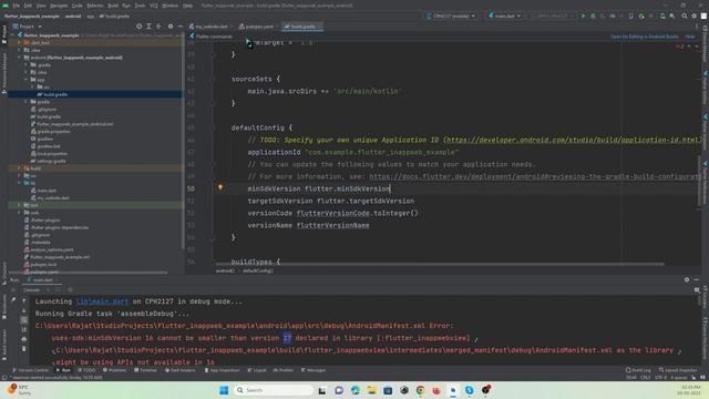 How to change Flutter Android minSdkVersion, TargetSdkVersion in Flutter Project смотреть онлайн