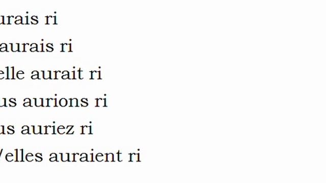 Изучение французского языка = Спряжение глаголов = Rire смотреть онлайн