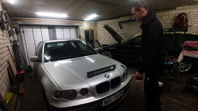 Больше света и петли на Е46 компакт! #bmw #e46 #compact #rallycross #buildnotbought #bmwmotorsport