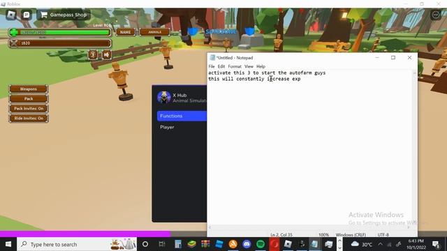 Roblox Animal Simulator Auto Farm Script | Script In Description 2022