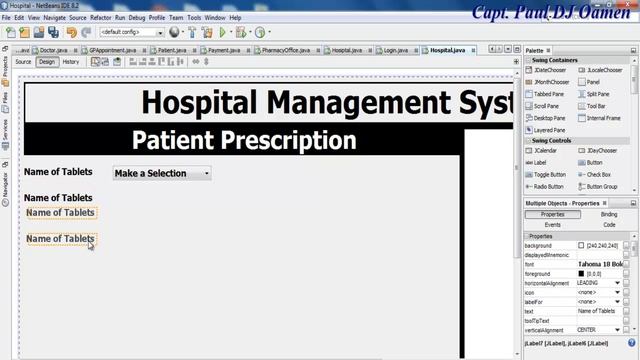 How to Create a Hospital Management Systems in Java Netbeans - Part 1 of 4 смотреть онлайн