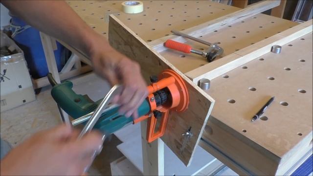 Присадочно-сверлильное приспособление из дрели (Drill press jig) смотреть онлайн