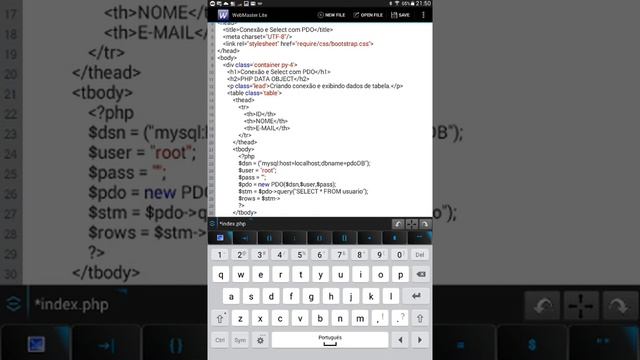 Criando conexão PDO (PHP DATA OBJECTS) e exibindo dados em tabela. смотреть онлайн