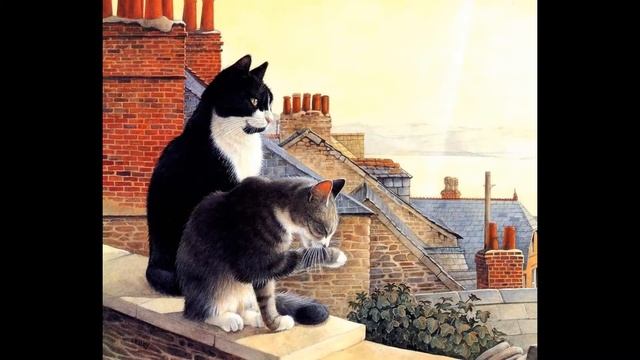 Художница Лесли Энн Ивори (Lesley Anne Ivory). Кошки. смотреть онлайн