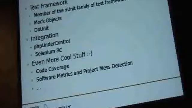 Testing PHP/MySQL applications with PHPUnit/DBUnit смотреть онлайн