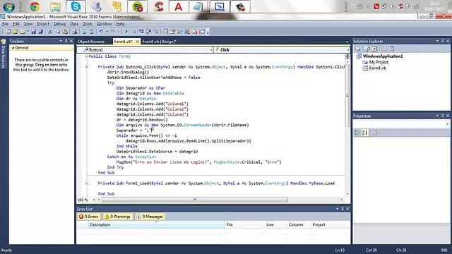 :: Vb.Net :: Import Text DataGridView :: смотреть онлайн